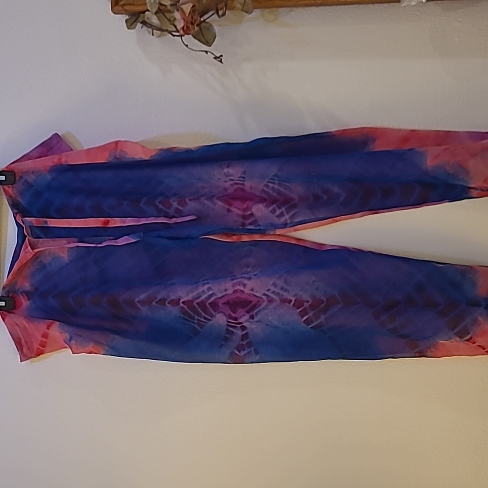 Port Zante Boutique, one size, blue and pink beach pants